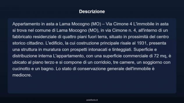 Immobile in asta di 72 m² in vendita a Lama Mocogno - Foto 5