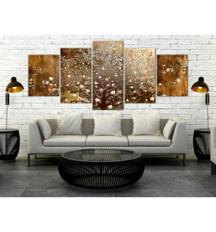 Quadro Albero Multifoglie Marrone 225x100 ARREDALACASA - Foto 2