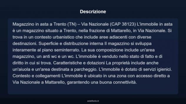 Immobile in asta di 200 m² in vendita a Trento - Foto 3