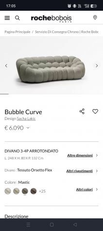 Divano originale Roche Bobois 3 posti - Foto 8