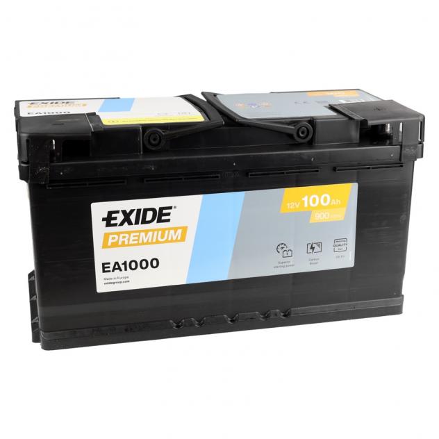 Batteria Auto Exide 100 Ah 900A 12V Premium Carbon Boost Positivo Dx Fiamm 100ah Bosch Varta