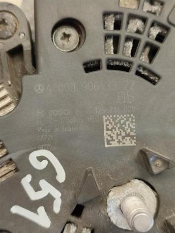 ALTERNATORE MERCEDES Classe B W246 2° Serie A0009063322 0125711028 651901 diesel 1796 (12) - Foto 3