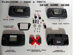 Case / Plastiche, tasti, SEGA GAME GEAR, originali, complete, per ricambi.