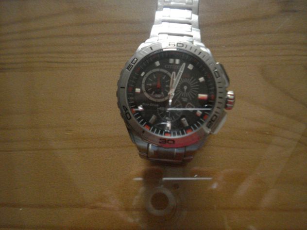 Citizen ecodrive acciaio cronografo datario 5 atm - Foto 3