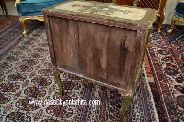 Comodino-mobiletto stile fiorentino metà XX secolo - Foto 6