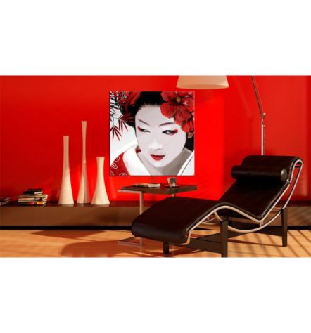 Quadro Ragazza Giapponese Cm.40x40 E 80x80 - ARREDALACASA - Foto 2