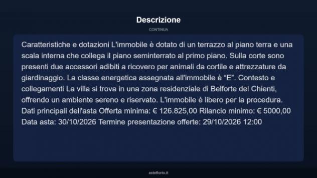 Immobile in asta di 303 m² con più di 5 locali e box auto in vendita a Belforte del Chienti - Foto 5