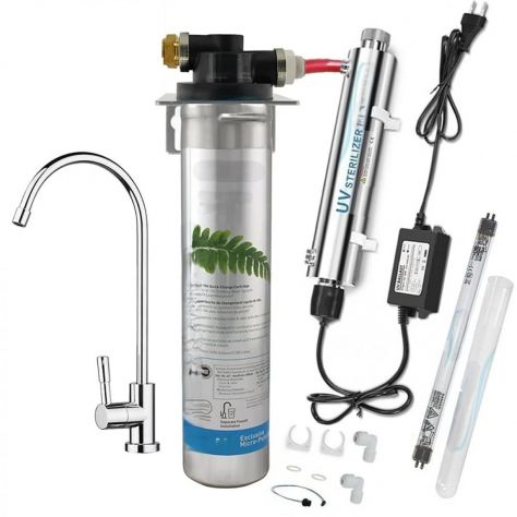 Purificatore d'acqua domestico con Sterilizzatore Uv .