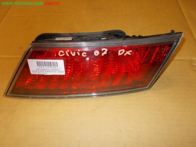 FANALE POST. PARTE INT. D. HONDA CIVIC (FK) 5 porte  Parti elettriche  Fanaleria  Fanali  Fanale post. sx. HONDA - CIVIC 5 porte - 01-01-2006 - 01-02-