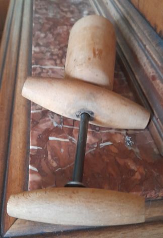 cavatappi in legno antico   in ottime condizioni cm .14 - Foto 3