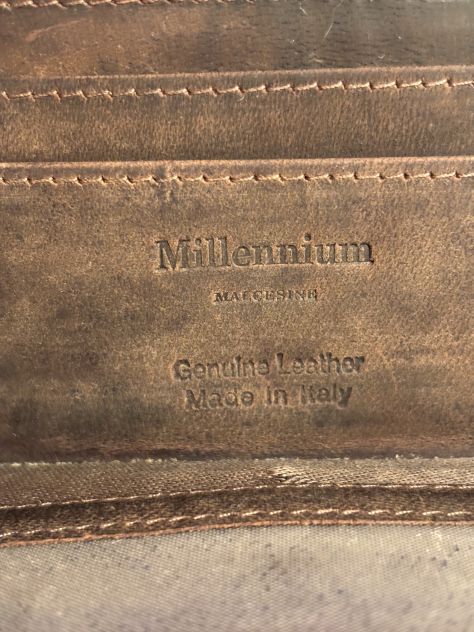 PORTAFOGLIO/PORTATESSERE IN OTTIME CONDIZIONI IN VERA PELLE DA UOMO”MILLENNIUM - Foto 7