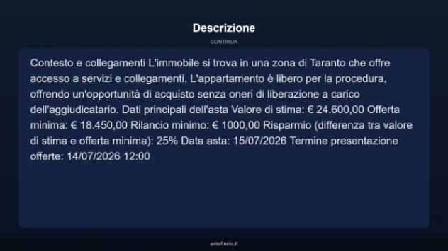 Immobile in asta di 40 m² in vendita a Taranto - Foto 13