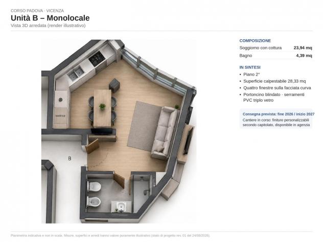 Monolocale in vendita a Vicenza - Foto 6