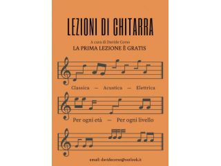 Lezioni di CHITARRA ONLINE