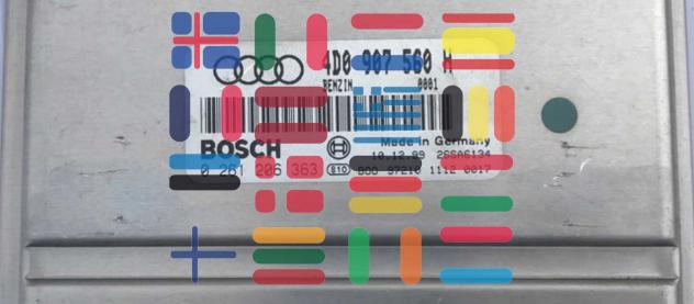 0261206363 4D0907560H Audi A6 4.2 centralina motore Bosch - Foto 2