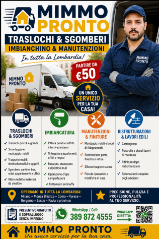 Trasporto/ traslochi / sgombero/ imbianchino