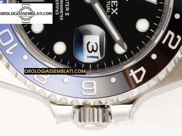 Rolex Replica GMT-MASTER II 126710 BLU/NERO CERAMICA 904L 1:1 MIGLIOR EDIZIONE SUL BRACCIALE JUBILEE SH3285 - Foto 15