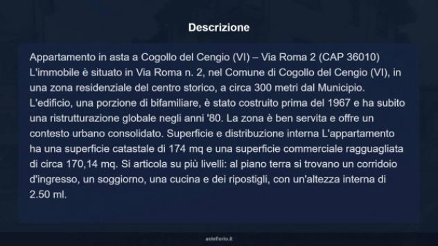 Immobile in asta di 174 m² con più di 5 locali in vendita a Cogollo del Cengio - Foto 11