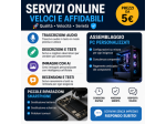 Trascrizioni, descrizioni annunci, immagini AI, assemblaggio pc
