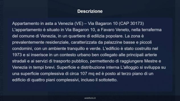 Immobile in asta di 107 m² con più di 5 locali in vendita a Venezia - Foto 16