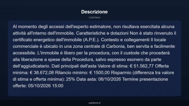 Immobile in asta di 49 m² in vendita a Carbonia - Foto 5