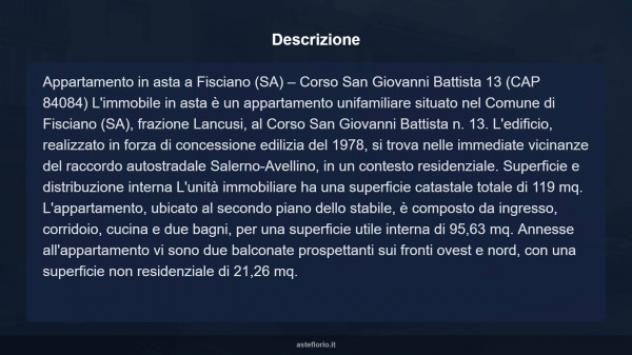 Immobile in asta di 119 m², box auto in vendita a Fisciano - Foto 16