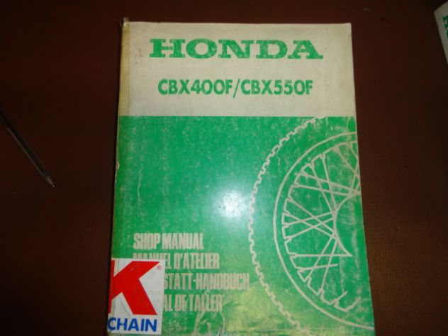 CBX400F CBX550F manuale officina manutenzione originale honda