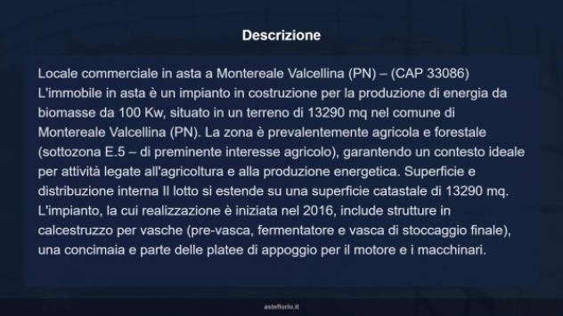 Immobile in asta di 13290 m² in vendita a Montereale Valcellina - Foto 6