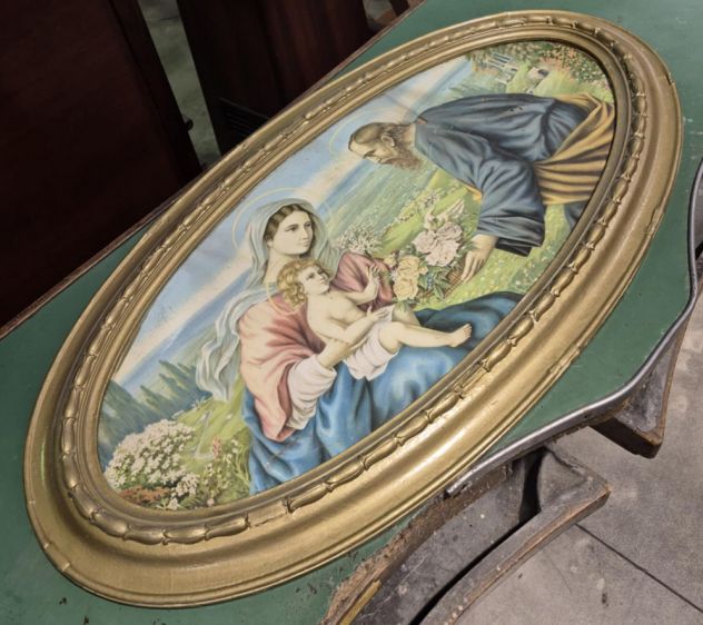 QUADRO STAMPA OVALE - SACRA FAMIGLIA - Foto 2