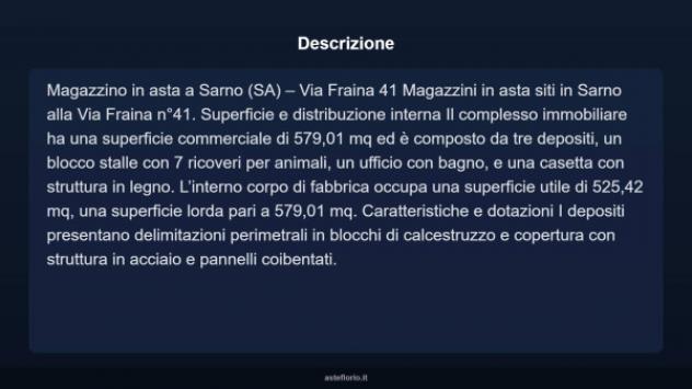 Immobile in asta di 579 m² in vendita a Sarno - Foto 3