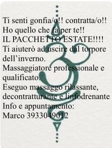Massaggiatore Tel:3933049012