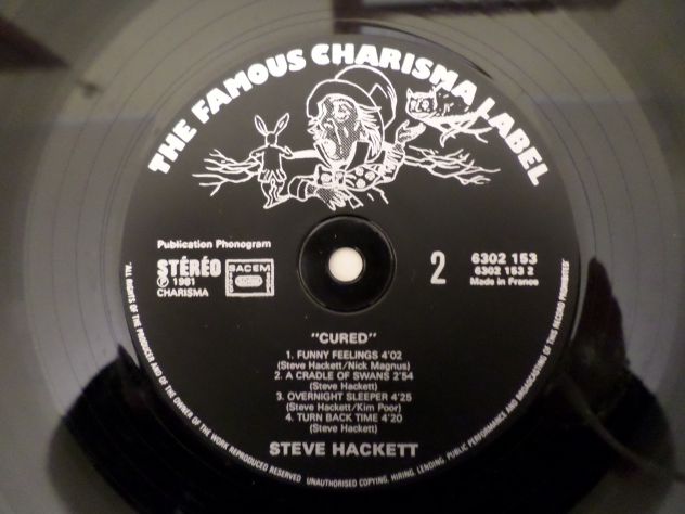 STEVE HACKETT - (Genesis) Cured - LP / 33 giri 1981 Charisma - Foto 4