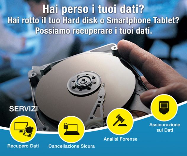 recupero dati e foto su hard disk rotti a roma