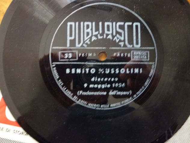 Fascicolo voci storiche-LA VOCE DI MUSSOLINI Nov.1959 con disco - Foto 3