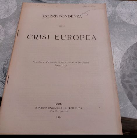 Corrispondenza sulla crisi europea 1914