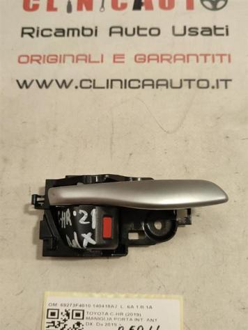 MANIGLIA INTERNA ANTERIORE DESTRA TOYOTA C-HR Ibrida 69273F4010 140418A2 2ZR (1623) - Foto 2