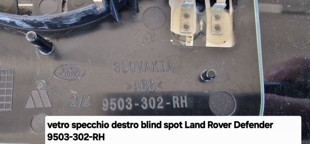 vetro specchio destro blind spot Land Rover Defender 9503-302-RH - Foto 3