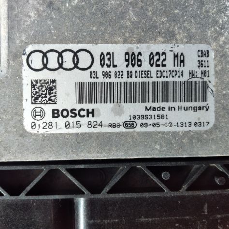 ECU AUDI A3 2.0 Tdi 143cv 0281015824 1039S31581 EDC17CP14 centralina motore B - Foto 4