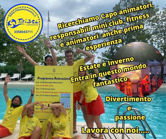 RICERCHIAMO ANIMATORI PER FITNESS E BALLI DI GRUPPO