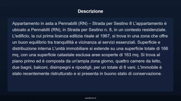 Immobile in asta di 166 m² con più di 5 locali in vendita a Pennabilli - Foto 3
