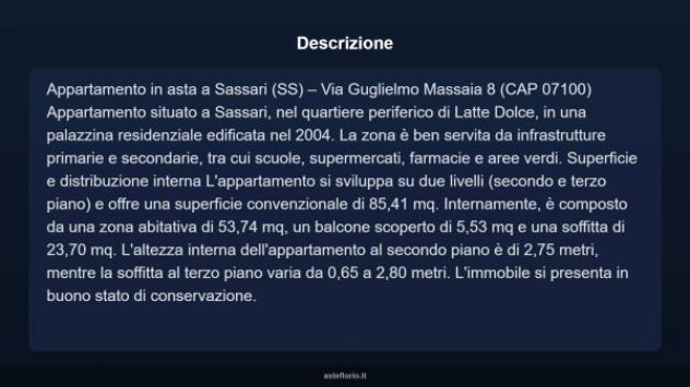 Immobile in asta di 85 m² in vendita a Sassari - Foto 5