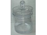 VASO VETRO CON COPERCHIO DA DROGHERIA PER CONFETTINI ANNI 60