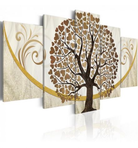 Quadro Albero A Cuoricini 100x50 E 200x100 ARREDALACASQA