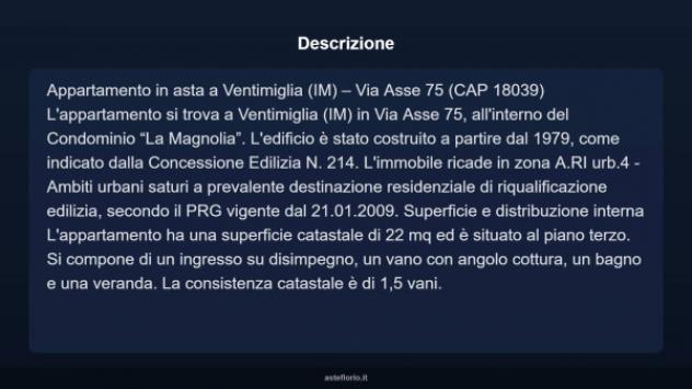 Immobile in asta di 22 m² in vendita a Ventimiglia - Foto 4