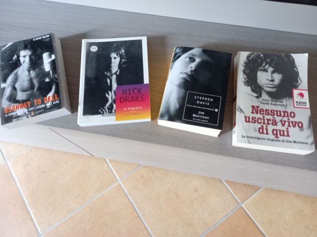 libro biografia di Jim Morrison, Bon Scott(AC/DC) E Nick Drake