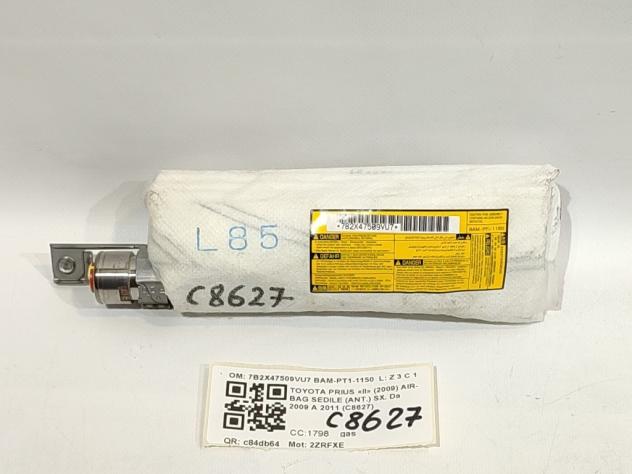 AIRBAG SEDILE SINISTRO TOYOTA Prius 3° Serie 7B2X47509VU7 BAM-PT1-1150 2ZRFXE (0916)