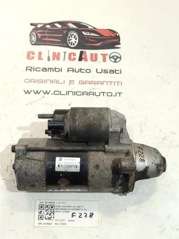 MOTORINO D' AVVIAMENTO OPEL Antara Serie 25186039 Z2201 diesel 2231 (0615) - Foto 2