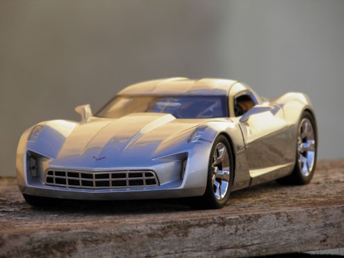 Modellino Chevrolet Corvette Concept 1:18 Transformers Sideswipes