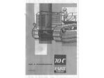 Manuale di uso e manutenzione per trattore Fiat 70 C