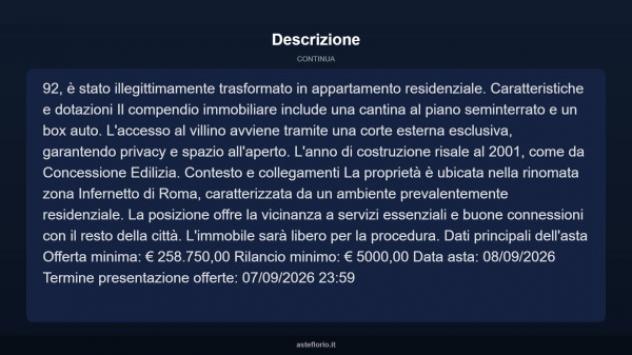 Immobile in asta di 144 m², box auto in vendita a Roma - Foto 17